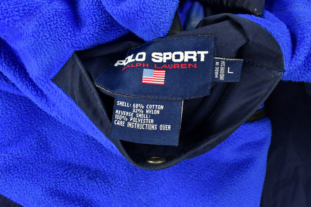 Vintage 1990s Polo Sport Ralph Lauren Reversible Windbreaker Jacket