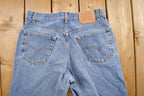 Vintage 1990s Levi's 550 Medium Wash Denim Jeans Size 34 x 31
