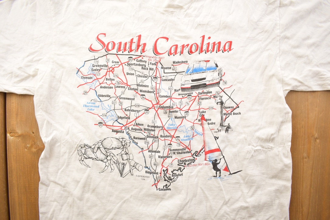 Vintage 1990s South Carolina Travel T-Shirt