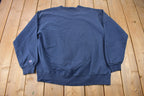 Vintage 1990s Champion Small Logo Embroidered Crewneck Sweatshirt Size XL