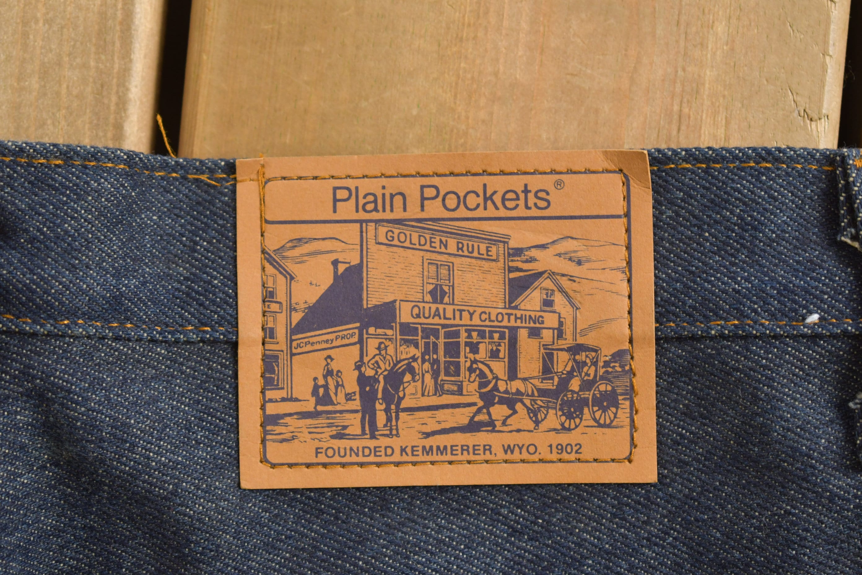 Vintage 1980s Plain Pockets JC Penney Flare Jeans Size 30 x 34