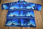Vintage 1990s SouthPole Beach Souvenir Button Up Shirt