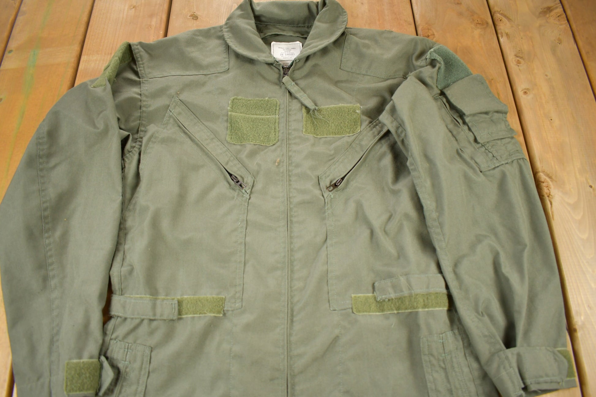 Vintage 1992 Military Summer Flyers Coveralls Jumpsuit Size 38 Short