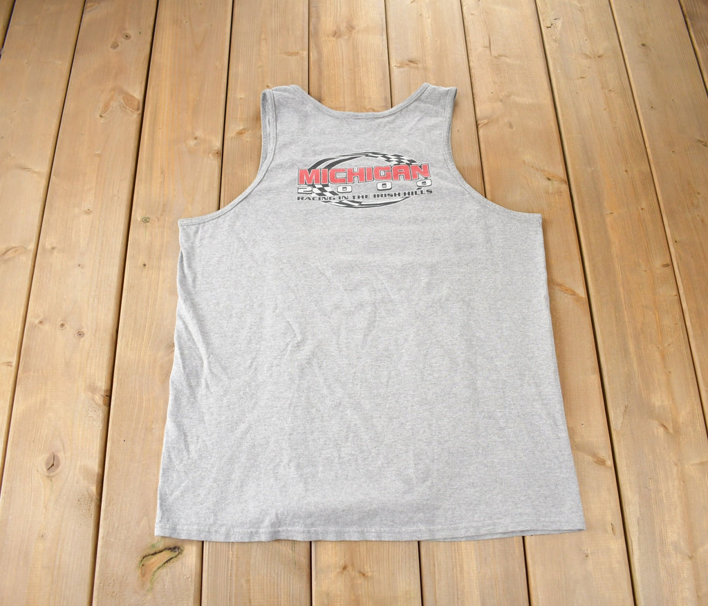Vintage 2000 Michigan Racing Race Car Tank Top