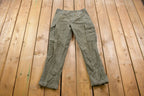 Vintage 1990s Military Cargo Pocket Pants / Streetwear / Army Pants / Military Pants / Vintage Cargos /