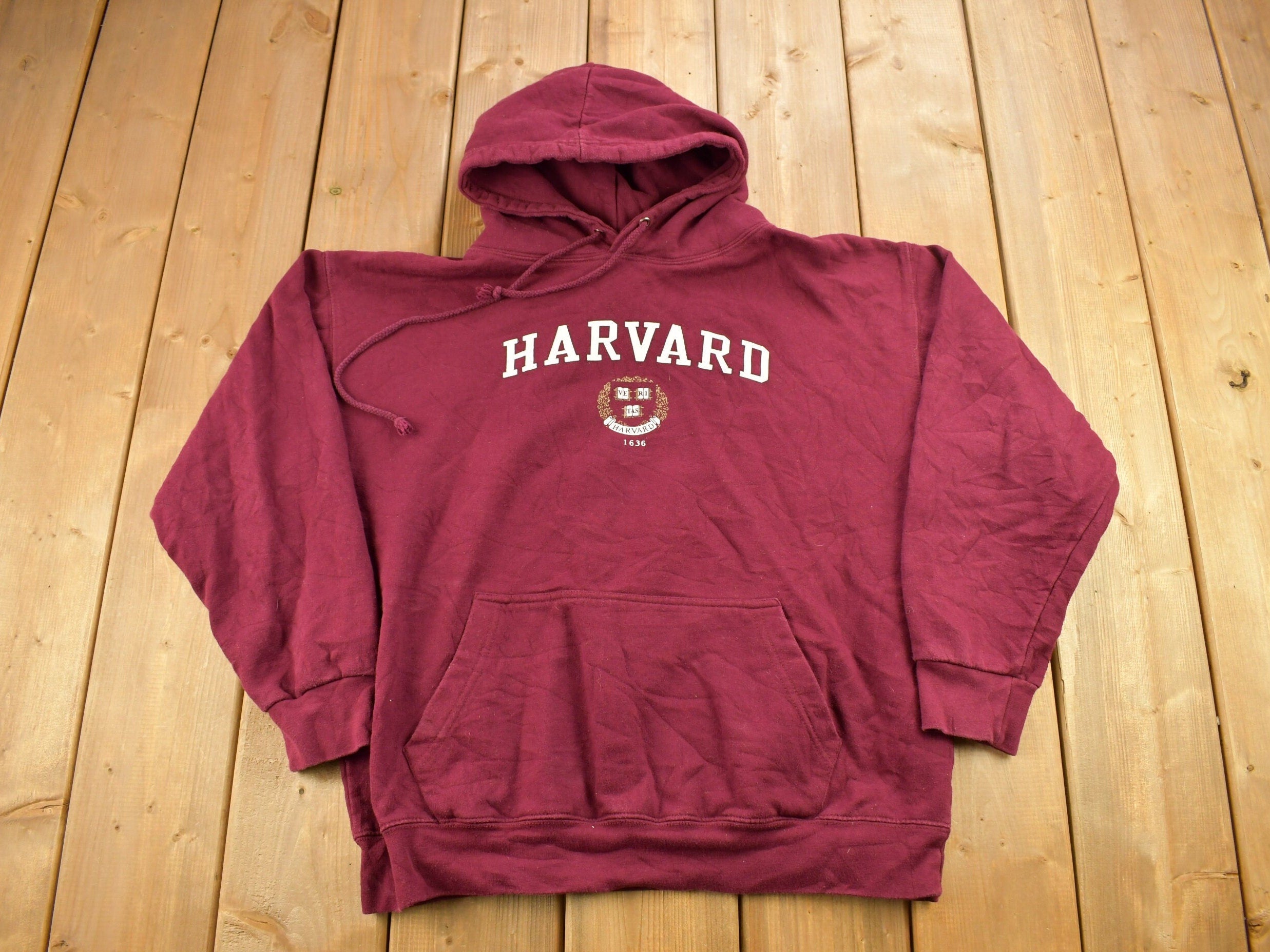 Vintage 1990s Harvard University Collegiate Hoodie