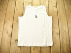 Vintage 1990s Owl Theme Embroidered Tank Top Shirt