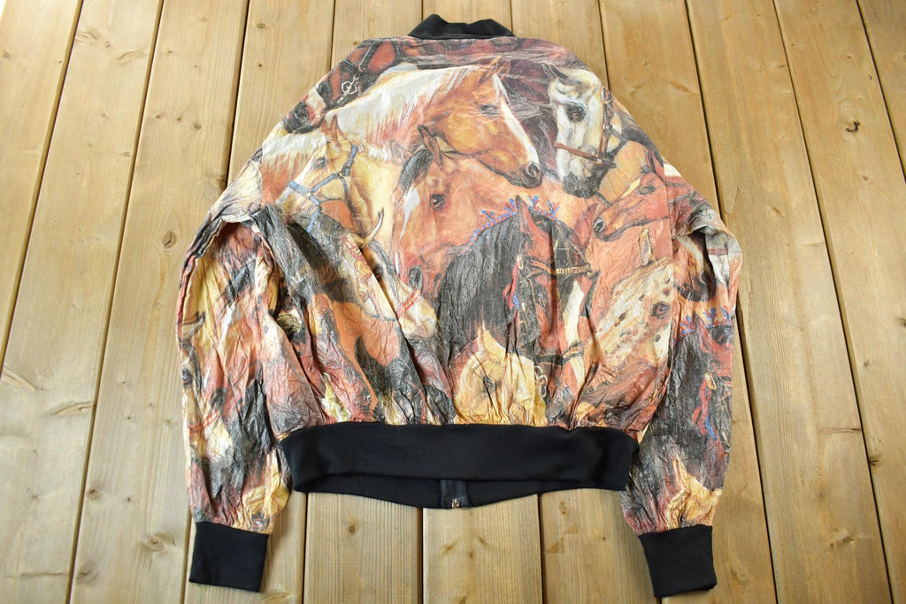 Vintage Horses Winona Tyvek By Dupont Windbreaker