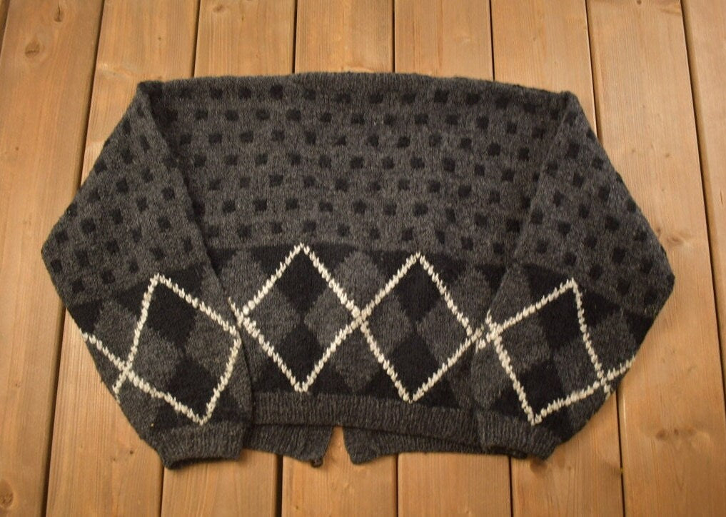 Vintage 1990s Tricots St. Raphael Knit Cardigan Sweater