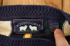 Vintage 1990s Woods And Gray Plaid Knit Crewneck Sweater Men's XL
