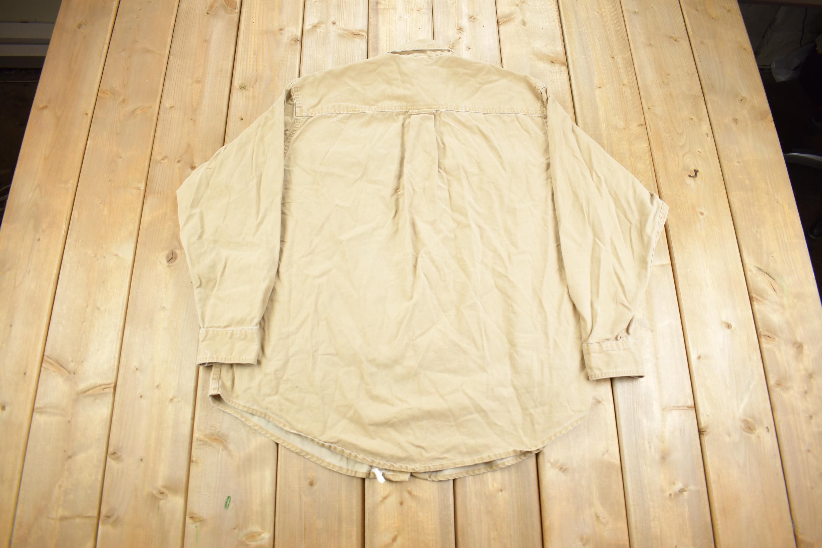 Vintage 1990s Eddie Bauer Work Wear T Shirt Made In USA  Elkborn Canvas