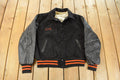 Vintage 1970s Collegiate Wool Leather Varsity Jacket Men's Medium