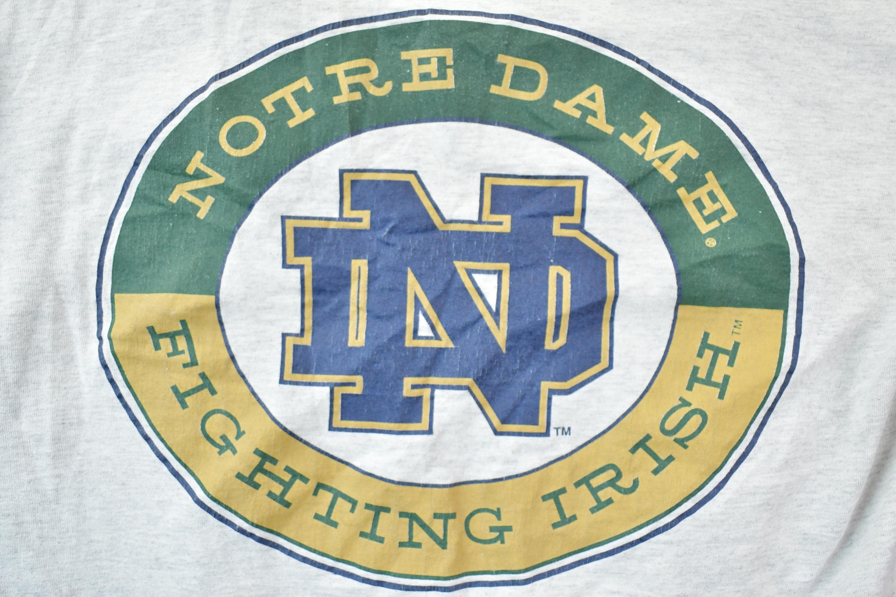 Vintage 1990s Notre Dame Fighting Irish Jansport University Collegiate T-Shirt / NCAA Tee / Americana / Sportswear