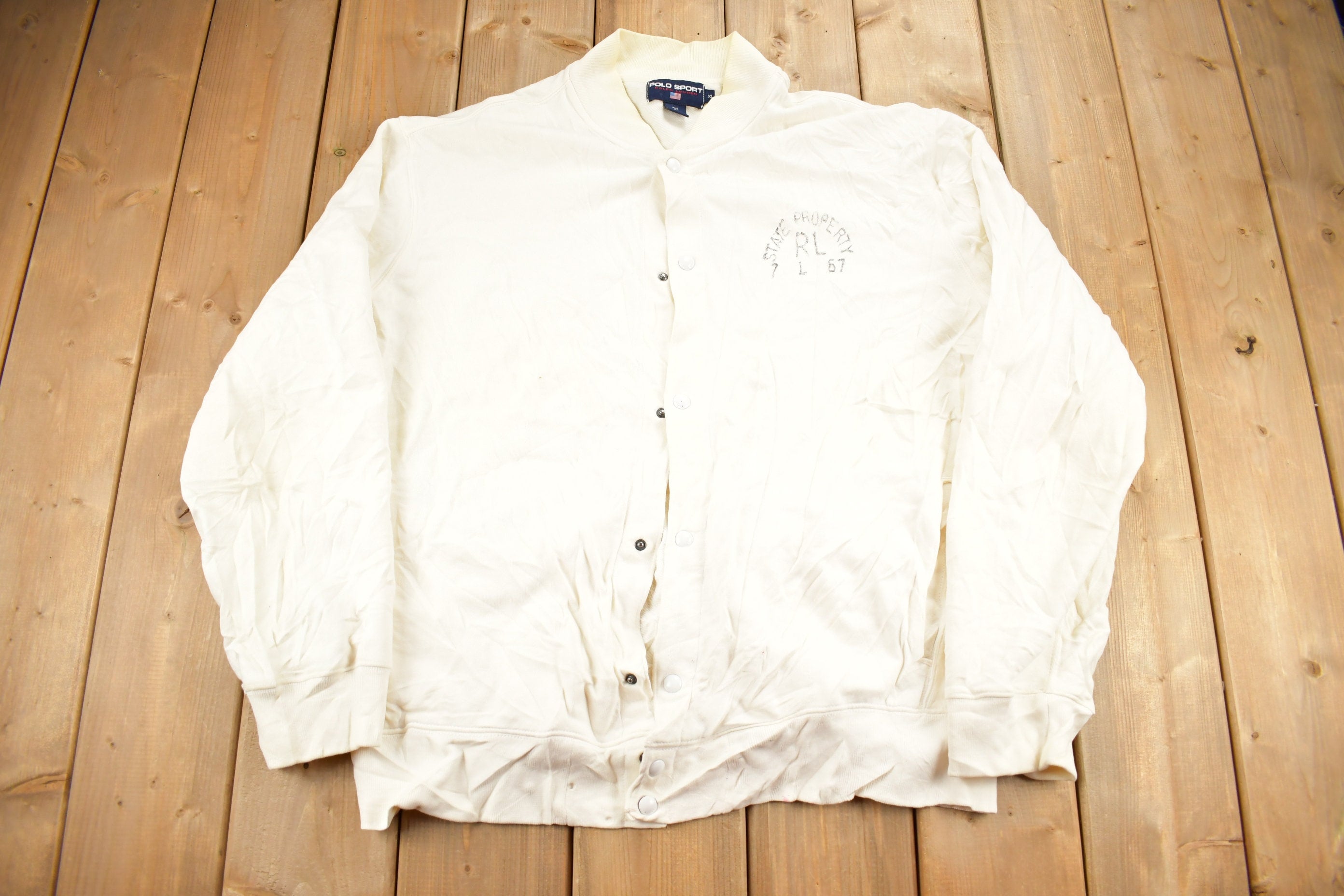 Vintage 1990s Polo Sport Ralph Lauren Snap Button Sweatshirt