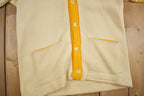 Vintage 1950s St.Ignatius Letterman Knit Cardigan Sweater