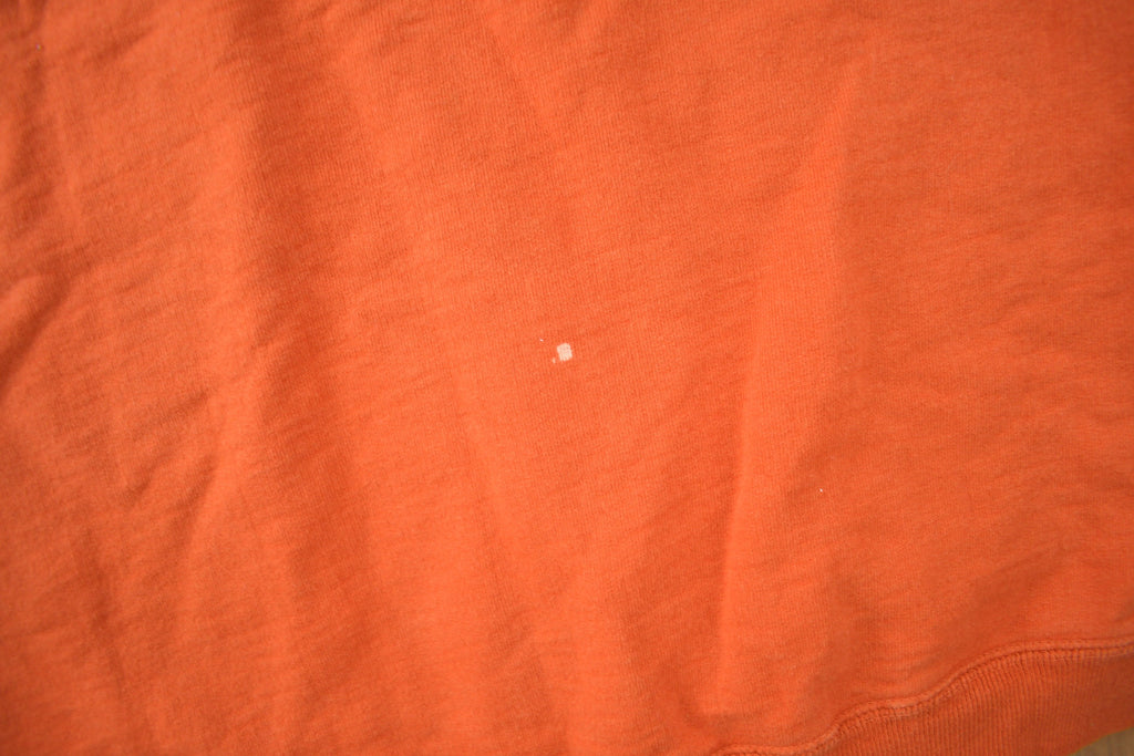 Vintage 1990s Orange Club Monaco Crewneck Sweatshirt Made In Canada