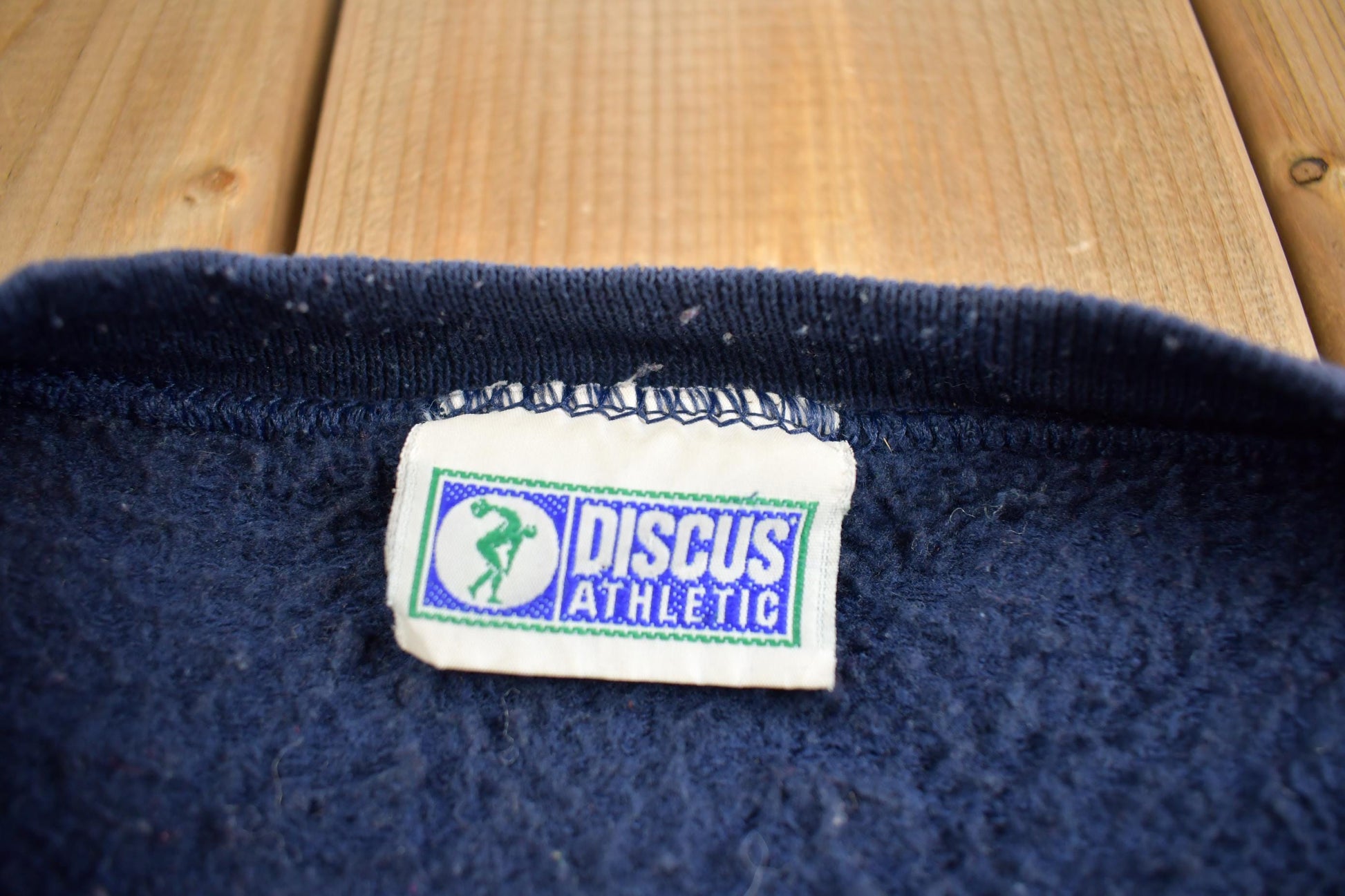 Vintage 1990s Discus Athletic Blank Crewneck Sweatshirt Made In USA