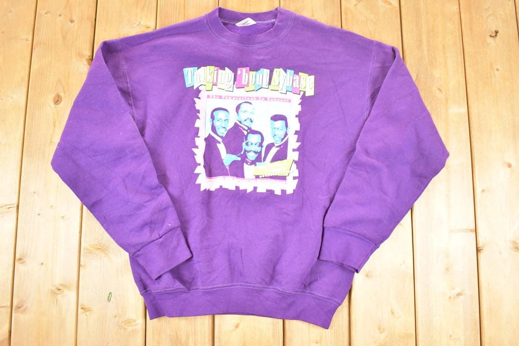 Vintage 1996 The Temptations Graphic Print Concert Promo Band Sweater Men's L