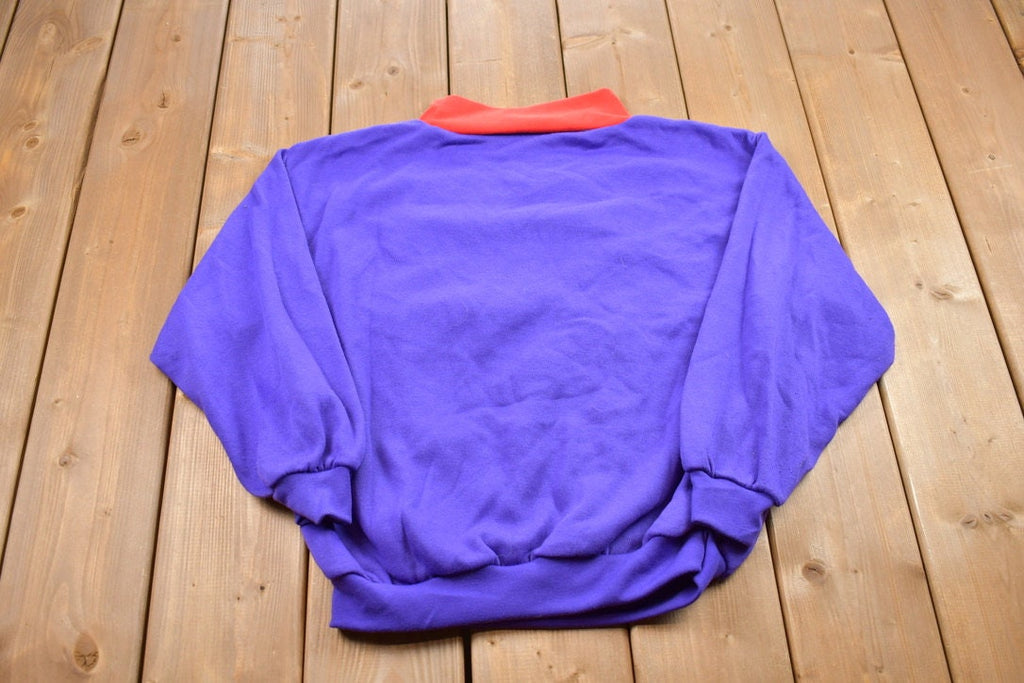 Vintage 1990s Center Aisle Bright Colourful Crewneck Sweater