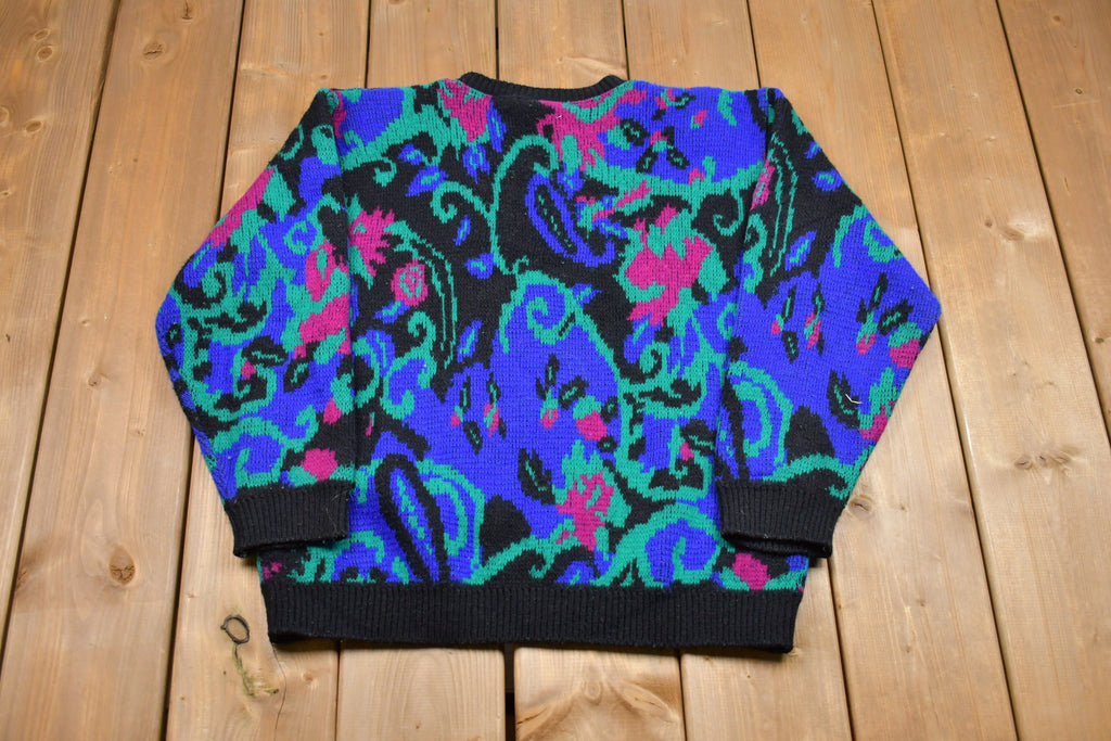Vintage Knitted Cape Cod Funky Knitted Sweater