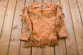 Vintage 1960s Deerskin Leather Pullover Fringe Jacket
