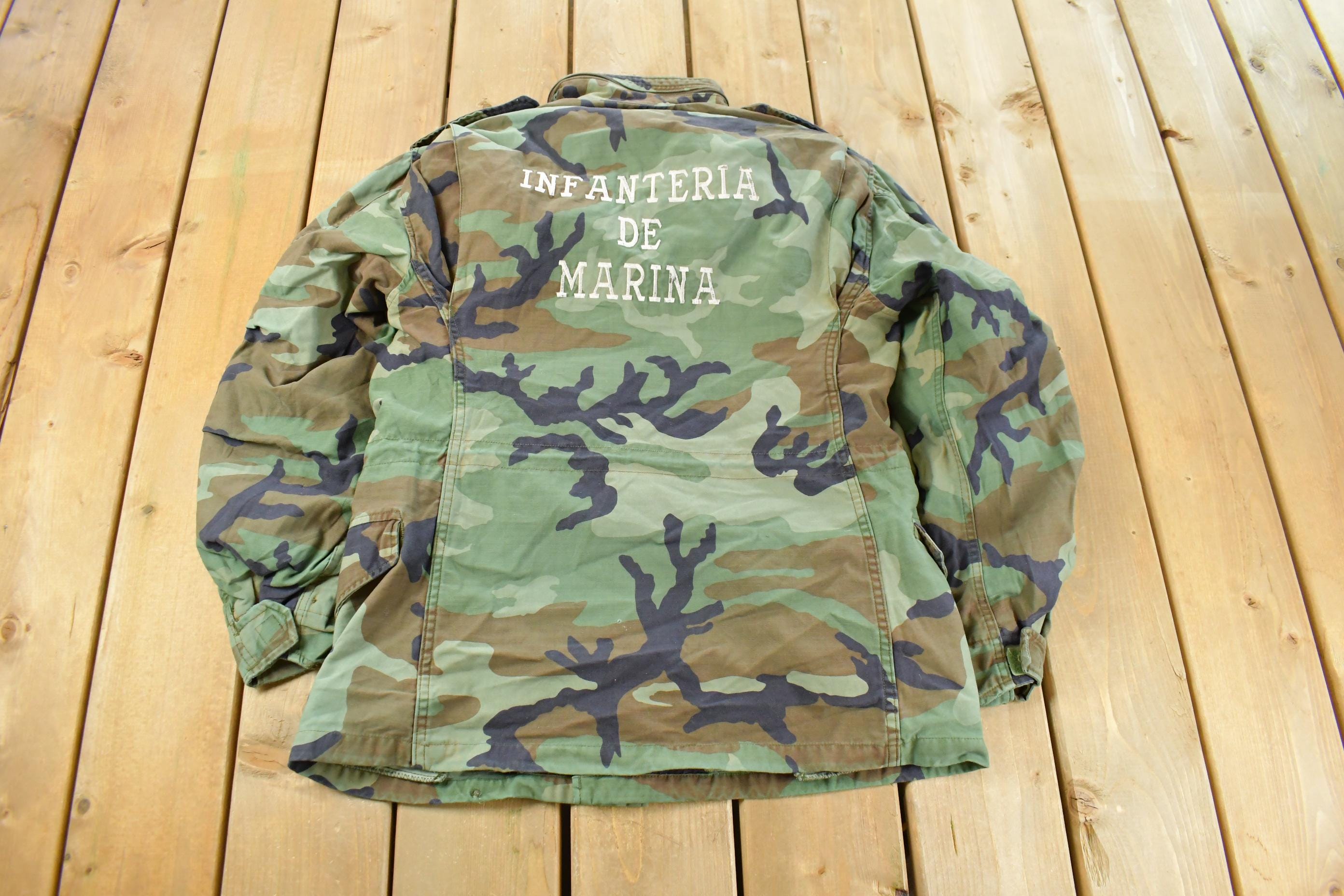 Vintage 1990s Marines Military Camo Jacket Men's Medium