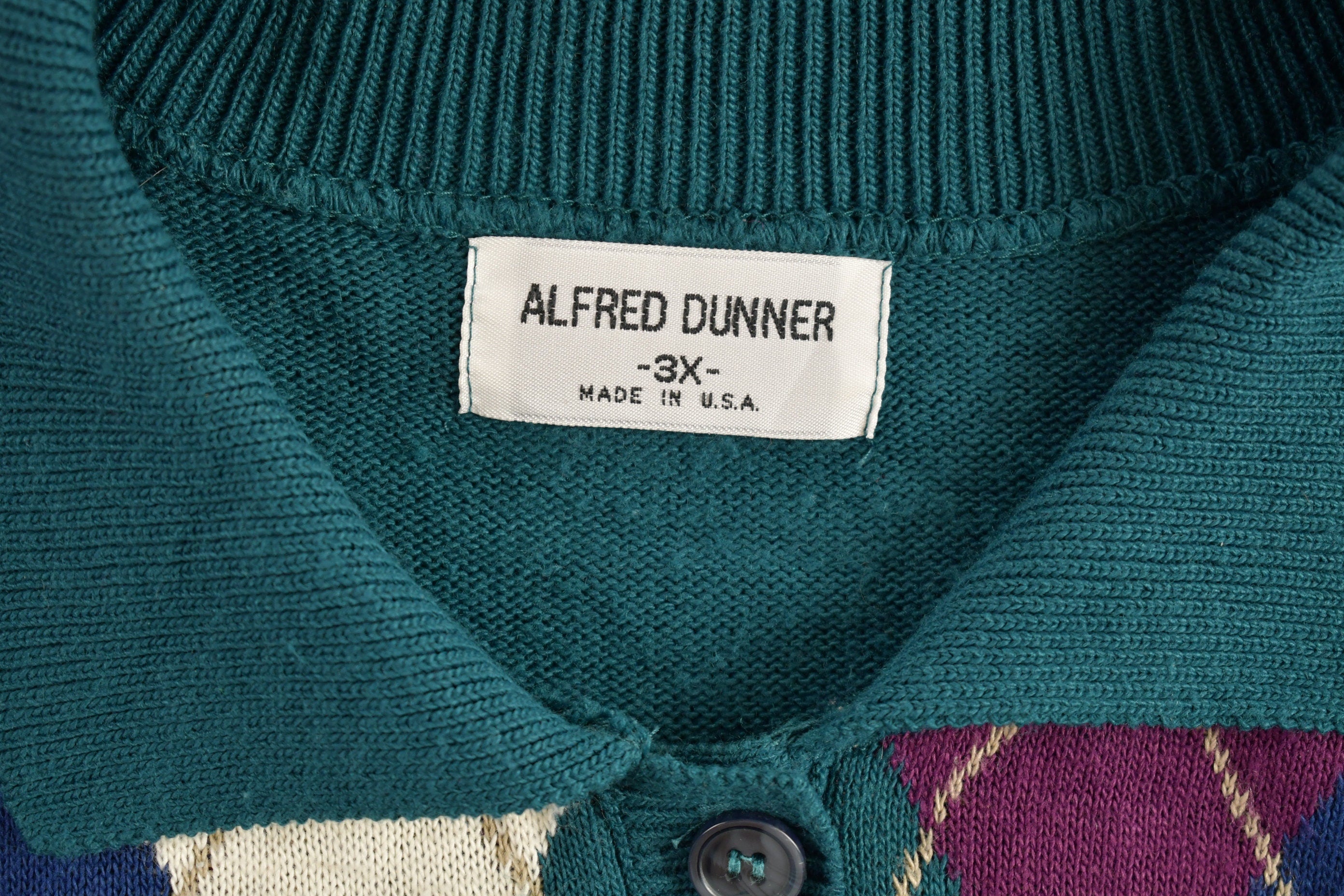 Vintage 1990s Alfred Dunner Collared Knit Sweater