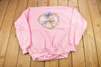 Vintage 1980s Cute Horse Theme Raglan Crewneck Sweater