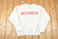 Vintage 1990s Wisconsin Embroidered University Crewneck Sweater Mens L