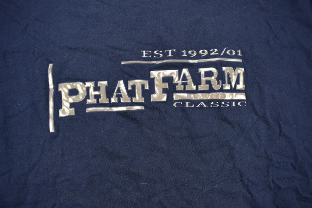 Vintage 2001 Phat Farm Applique Graphic T Shirt
