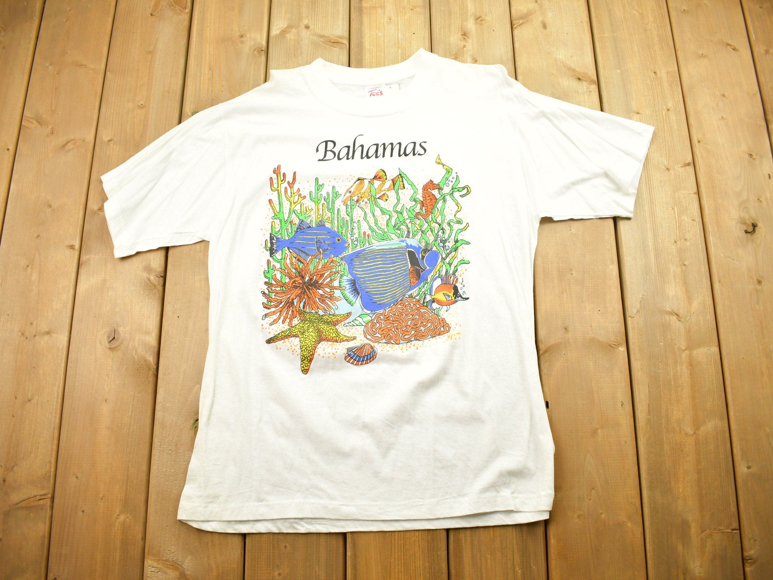 Vintage 1990s Bahamas Souvenir T Shirt Vacation