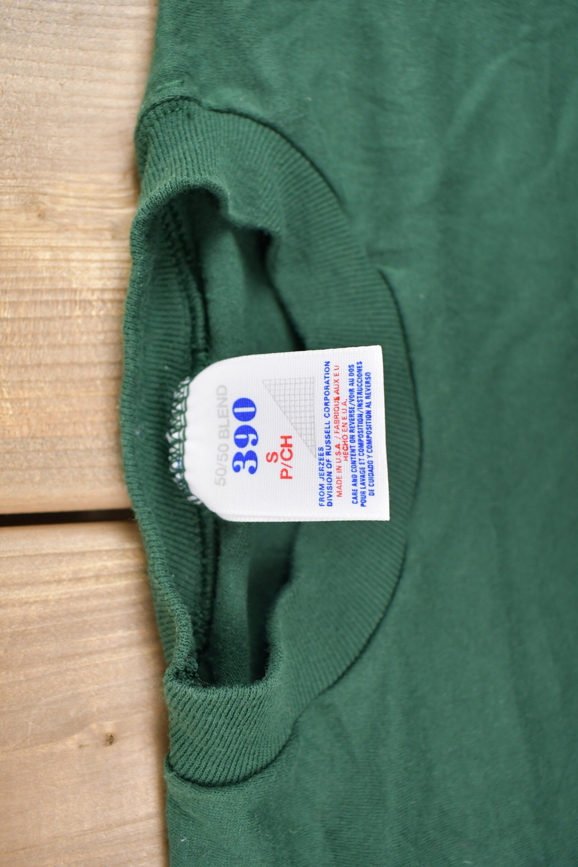 Vintage 1990s Green Blank T Shirt
