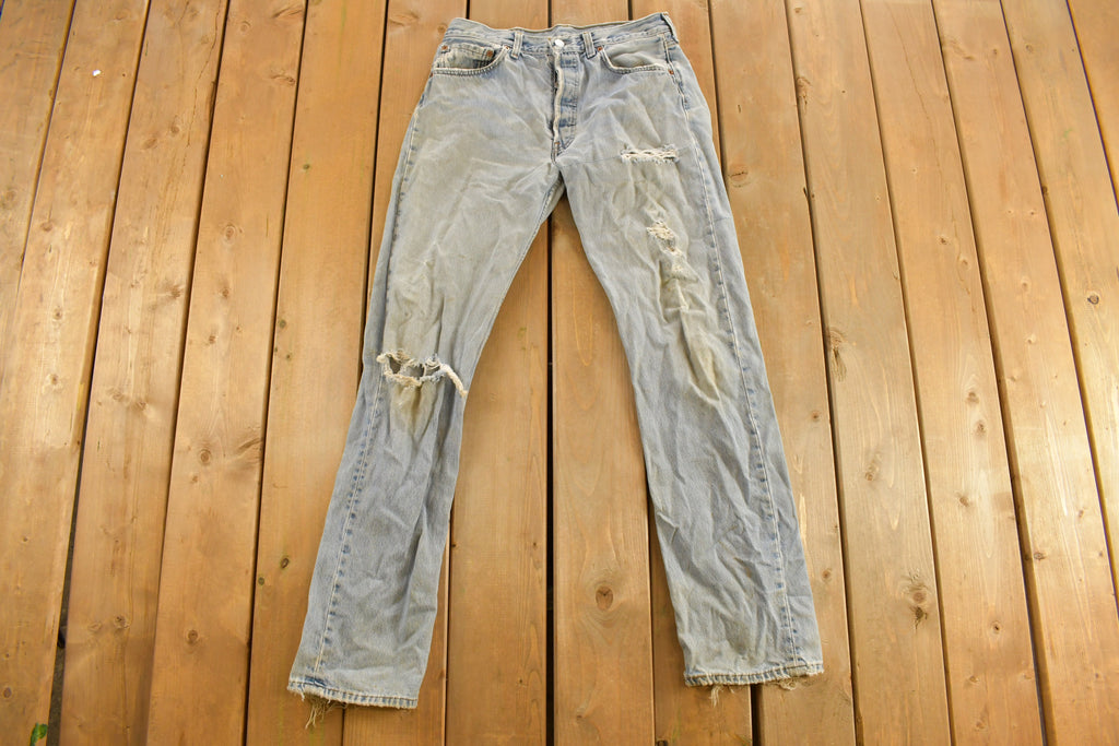 Vintage 1990s Levi's 501 Red Tab Denim Jeans Size 32 x 32.5