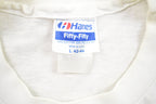Vintage 1992 Churchill Homecoming Hanes Graphic T Shirt Single Stitch