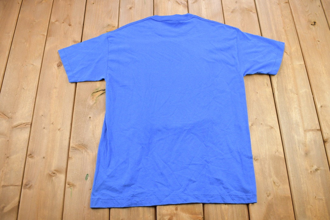 Vintage 1990s Blank Blue T-Shirt