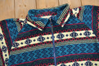 Vintage 1990s All Over Aztec Pattern Fleece Sweater