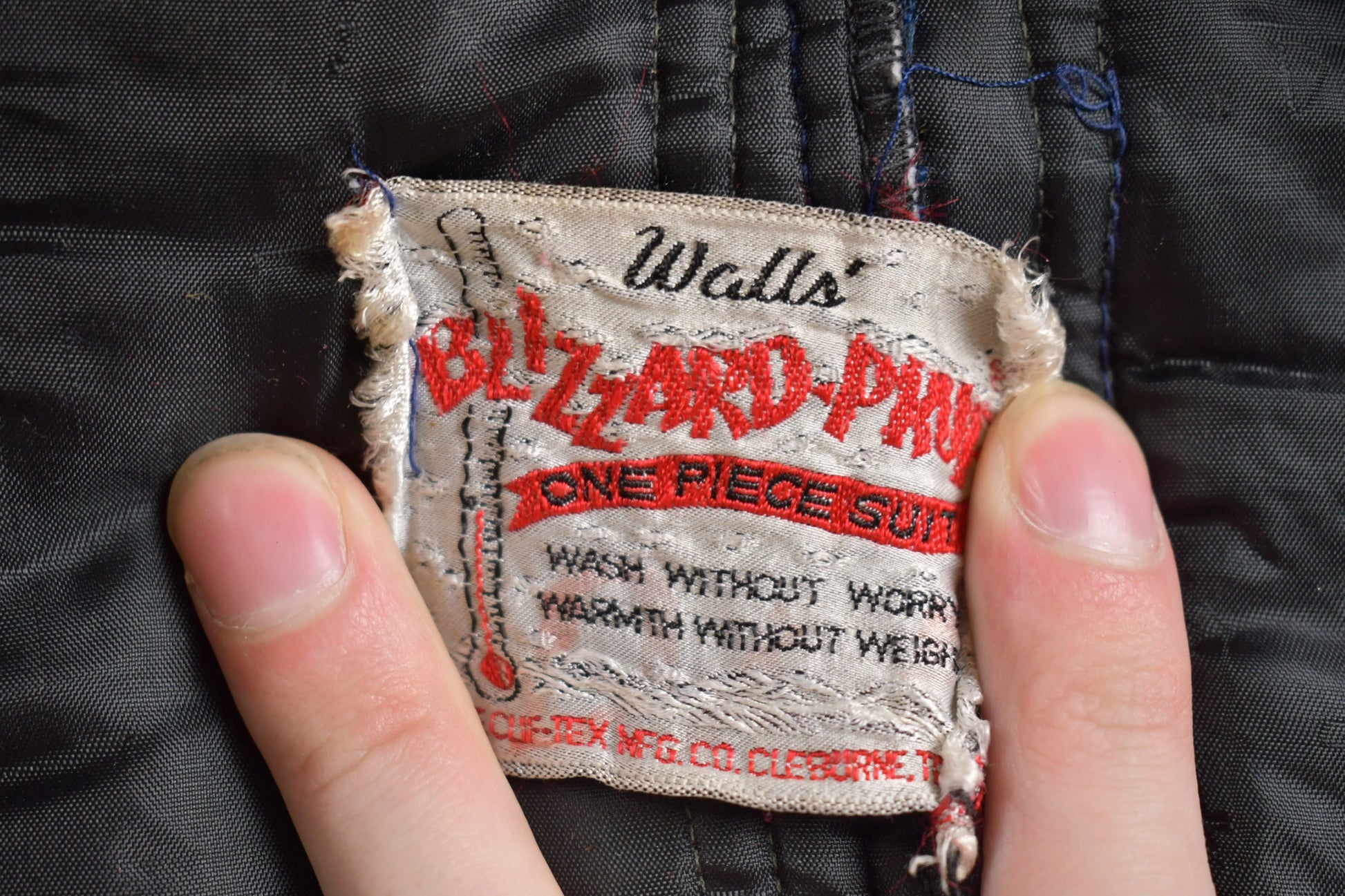 Vintage 1970s Walls Blizzard Pruf Insulated Jumpsuit