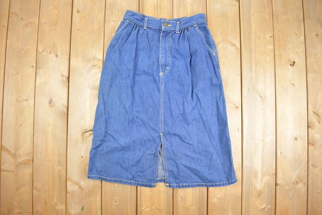 Vintage 1990s Lee Jean Skirt Size 11 / True Vintage / Vintage Skirt / Retro Style