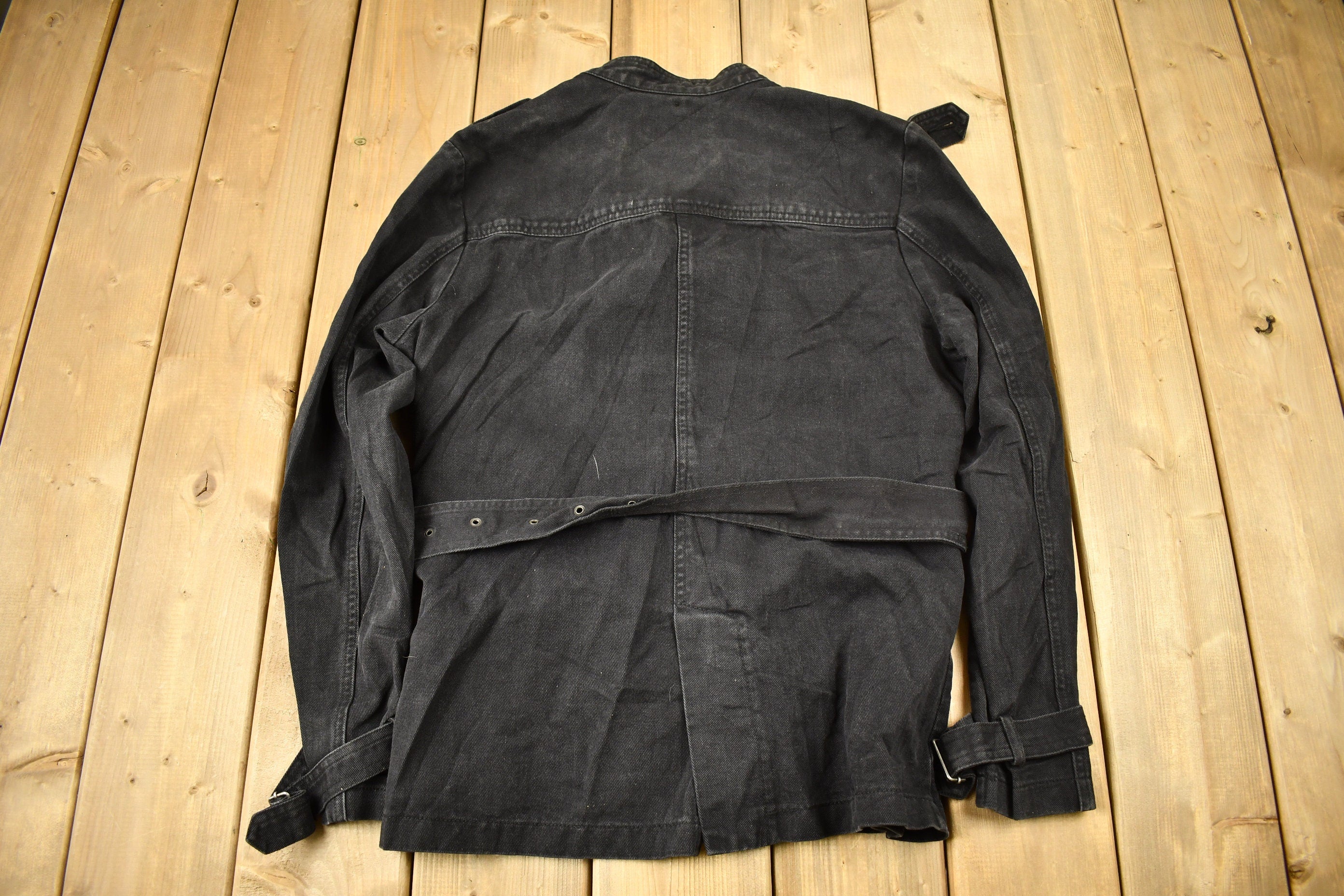 Vintage 1990s Tripp NYC Goth Style Button Up Jacket  Biker Jacket  NYC Streetwear  Vintage Tripp  Gothic
