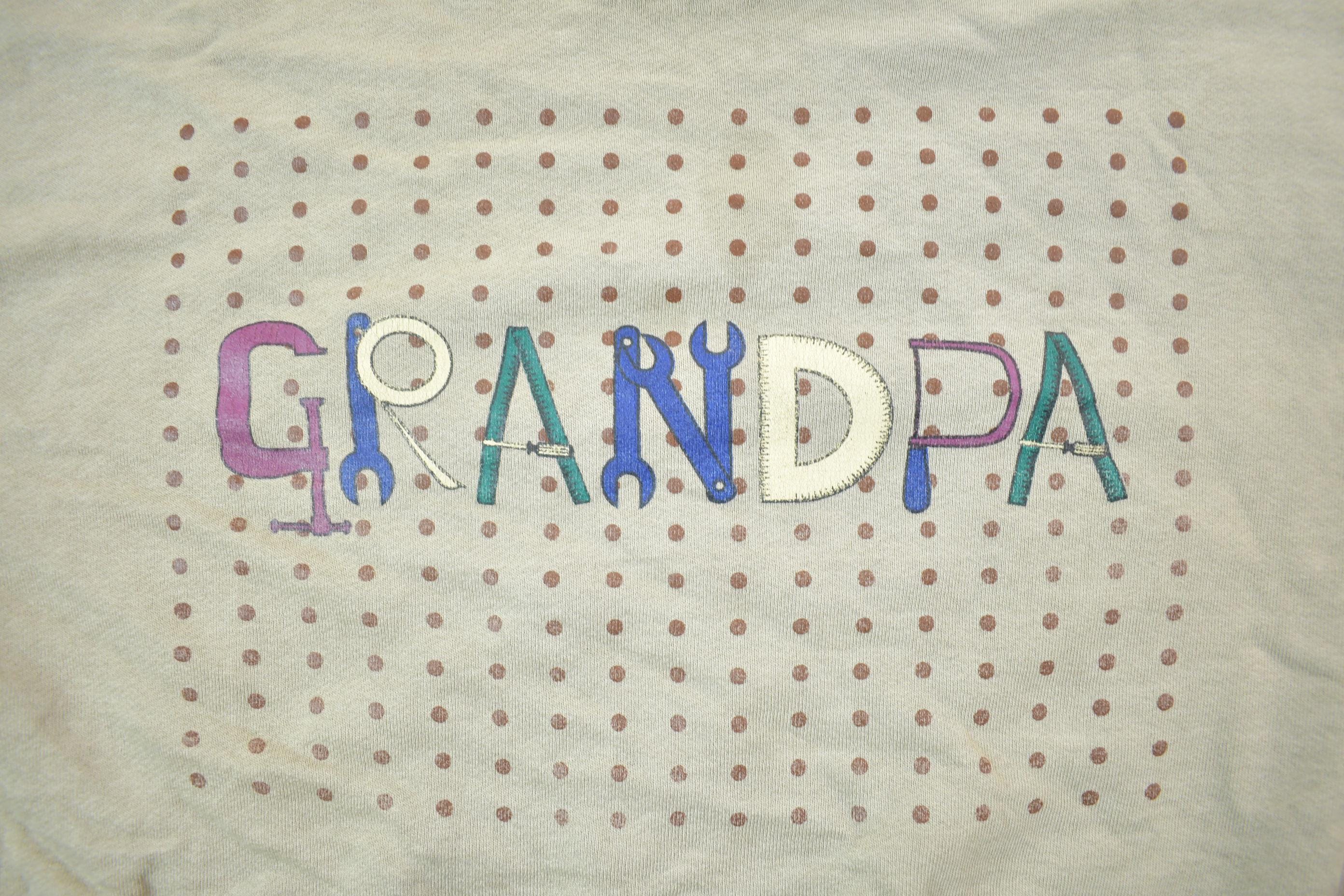 Vintage 1990s Cute Grandpa Crewneck Sweater