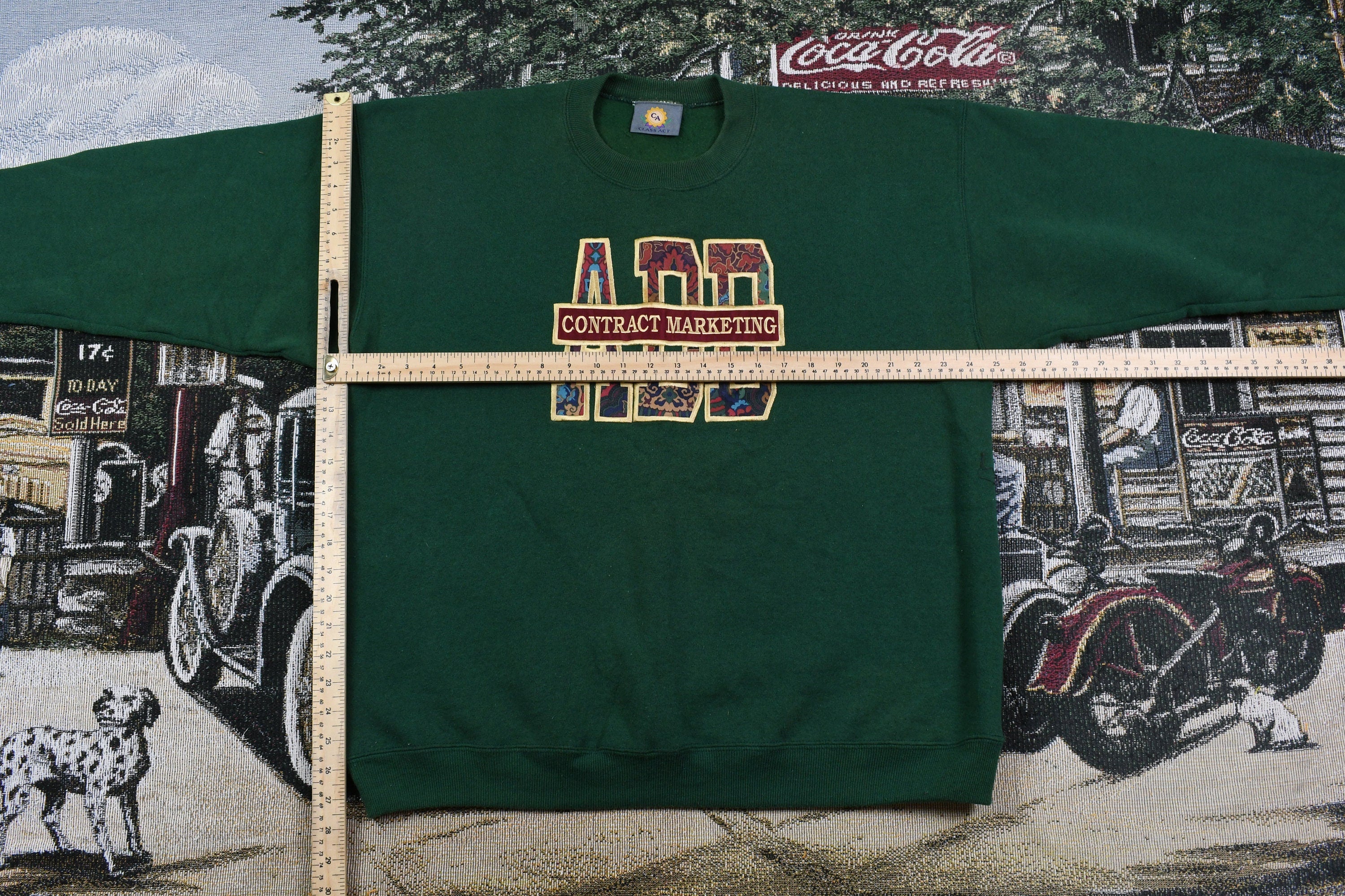 Vintage 1990s ADD Contract Marketing Embroidered Crewneck