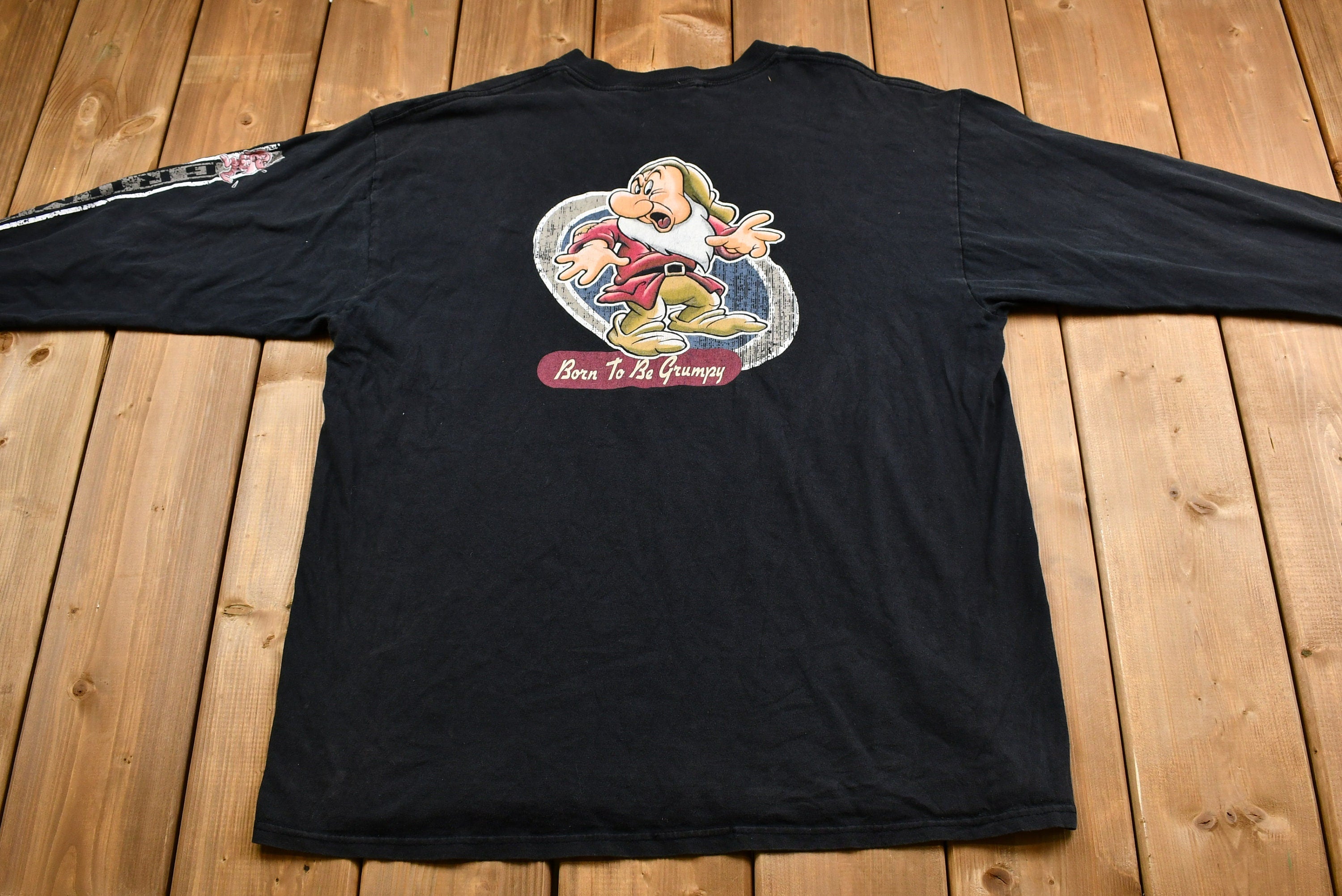 Vintage 1990s Grumpy Dwarf Long Sleeve T-Shirt