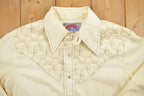 Vintage 1970s Quilted Wrangler Snap Button Shirt