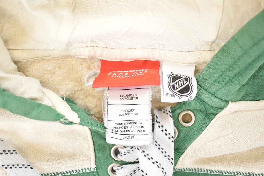 Vintage 1990s Reebok Minnesota Wild NHL Hockey Hoodie Sweatshirt Mens L
