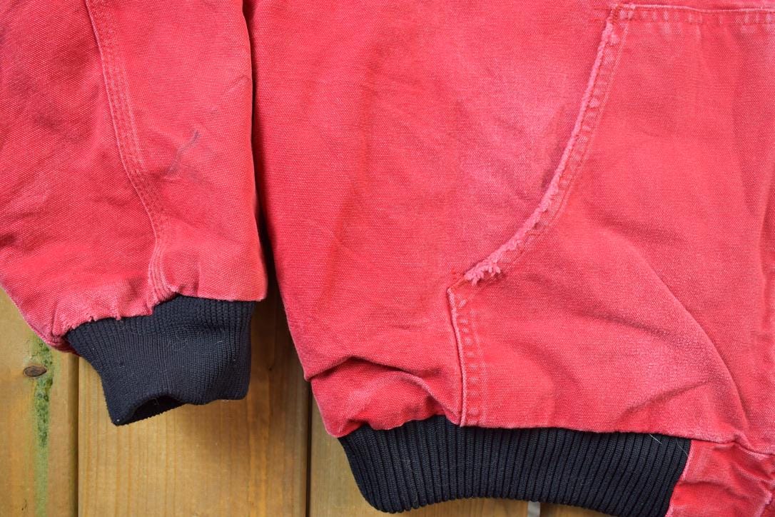 Vintage 2000s Distressed Carhartt Red Active Jacket Size L