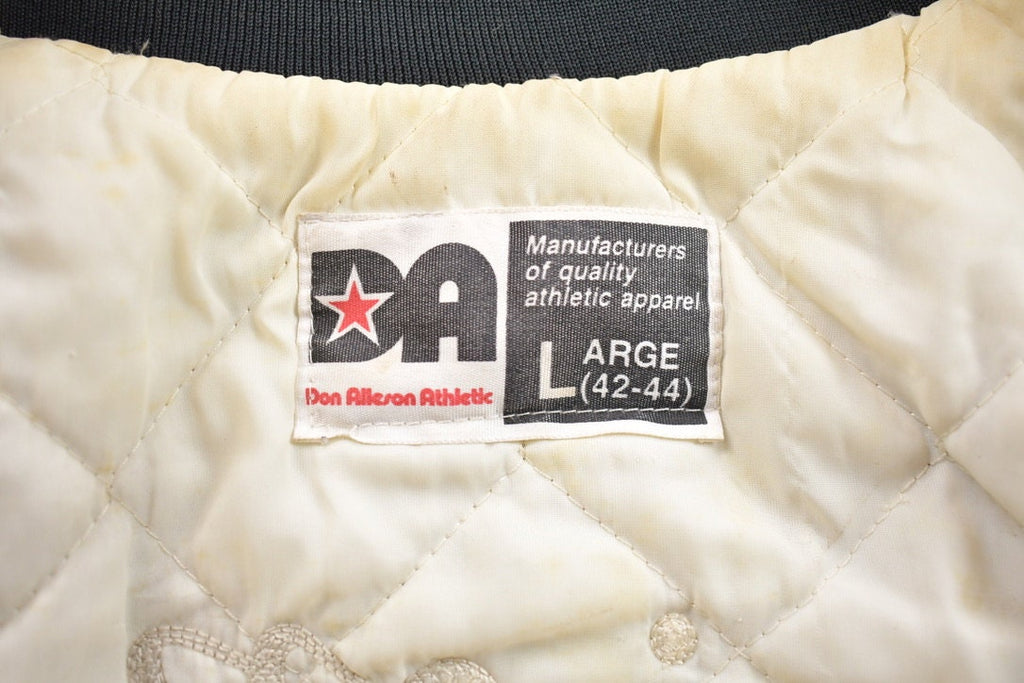 Vintage 1990s Embroidered Don Allerson Athletic Senior Automotives Windbreaker Jacket  Light Jacket  Vintage Windbreaker  Patchhwork