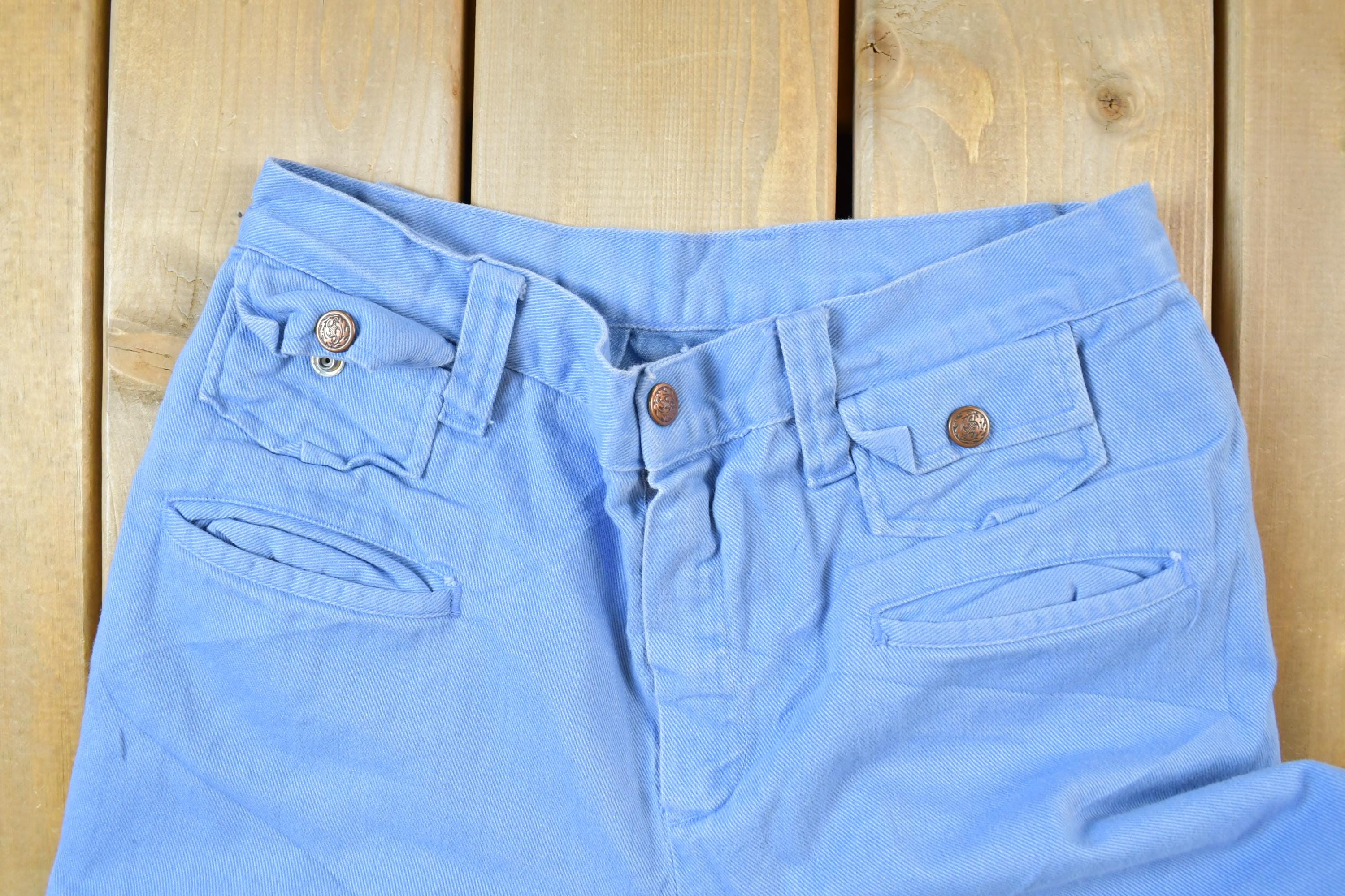 Vintage 1990s Wide Leg Denim Bell Bottom Jeans Size 27 x 26