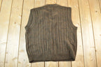 Vintage 90s Towncraft Cable Knit Sweater Vest - Mens Medium