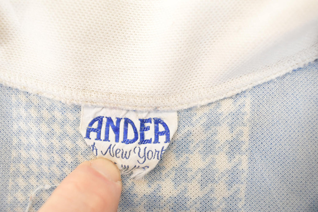 Vintage 1970s Andea New York Abstract Button Up Shirt Women's XL