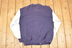 Vintage 1990s Russell Athletic High Cotton CWRU University Button Up Crewneck Sweater Men's L